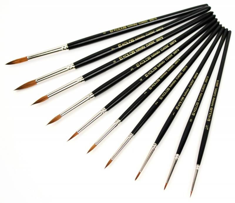 KOLOS Classic: Kolinsky Brushes, Round - buy online