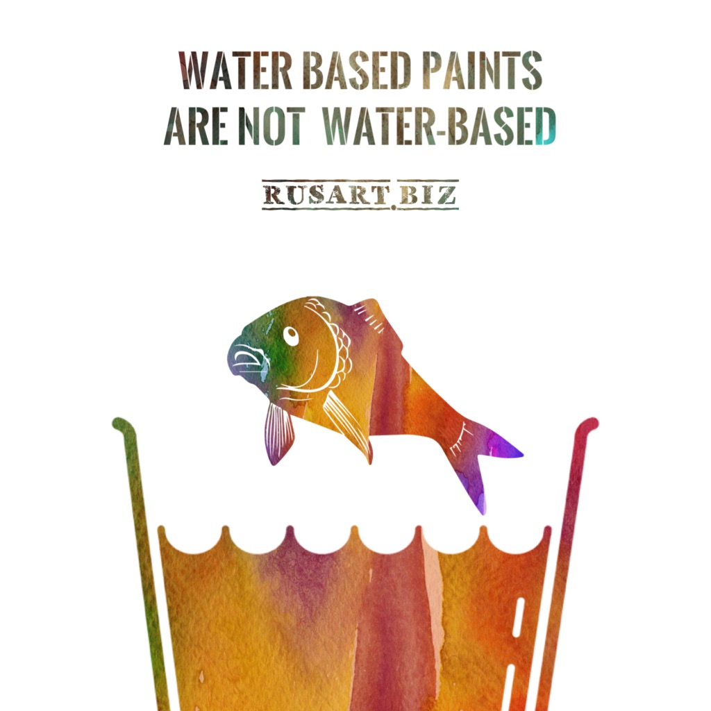water based paints and water soluble paints