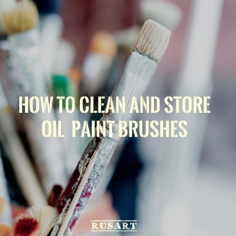 How to Clean Brushes from oil paints