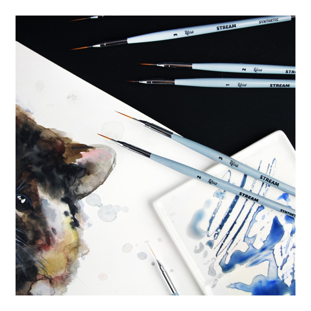 Artist Brushes for Watercolour KAGALOVSKA by Da Vinci Black & White  Signature Limited Edition. Hand Made Hight Quality Paint Brushes. 