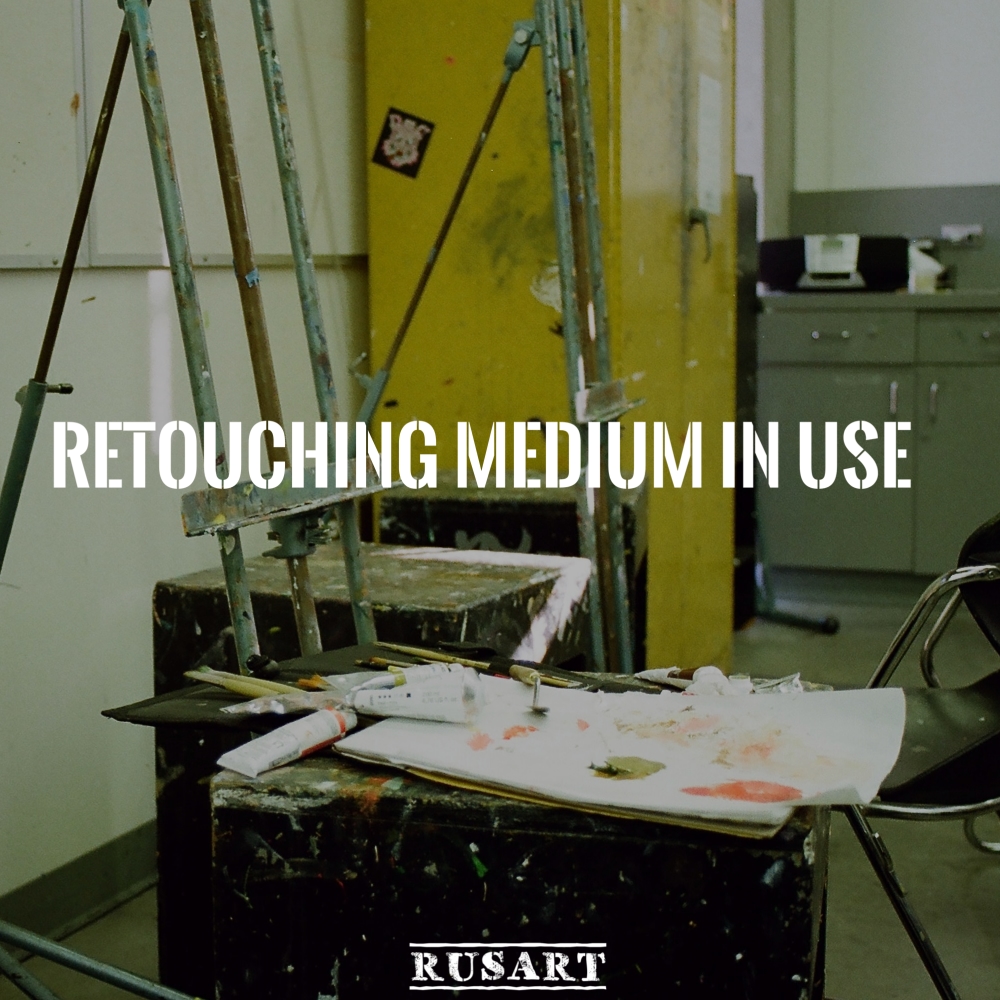 Retouching Medium in Use