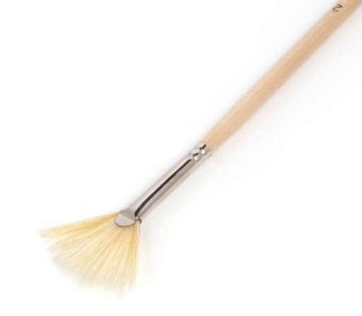 Fan Hog Bristle Brush